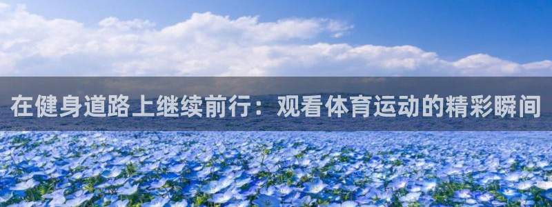 在健身道路上继续前行：观看体育运动的精彩瞬间