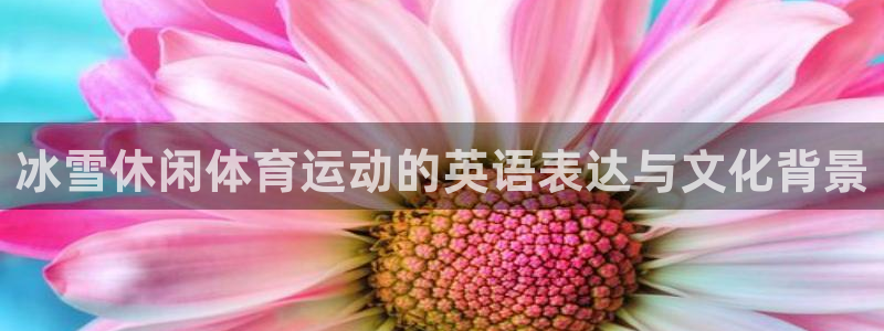冰雪休闲体育运动的英语表达与文化背景